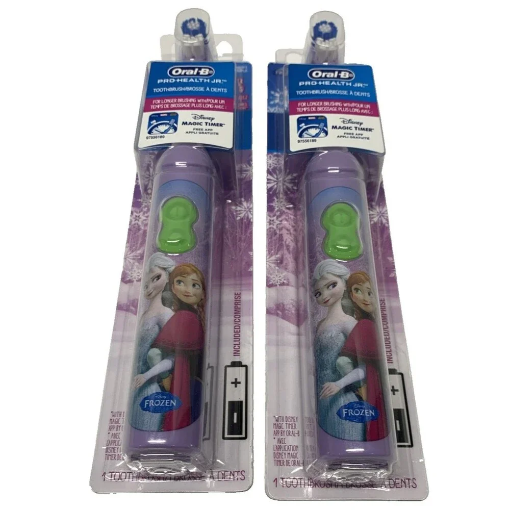 Oral-B Disney Frozen Anna & Elsa Battery Power Toothbrush for Kids NEW (2)